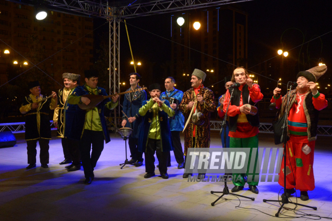 Baku celebrates last Novruz Tuesday. Azerbaijan, 15 match, 2016 